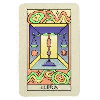 Rótulo Libra Zodiac Resumen Art Vintage