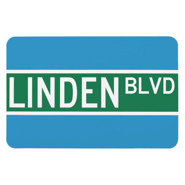 Imán Rótulo Linden Boulevard (Horizontal)