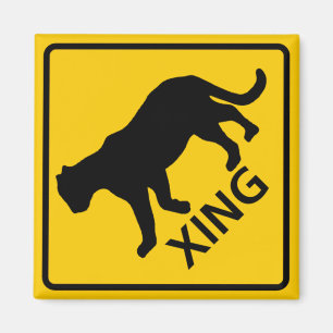 Imán Rótulo Panther Crossing Highway