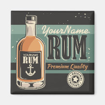 Rótulo retro del frasco de licor de aluminio perso