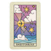 Rótulo Sagittarius Zodiac Resumen Art Vintage