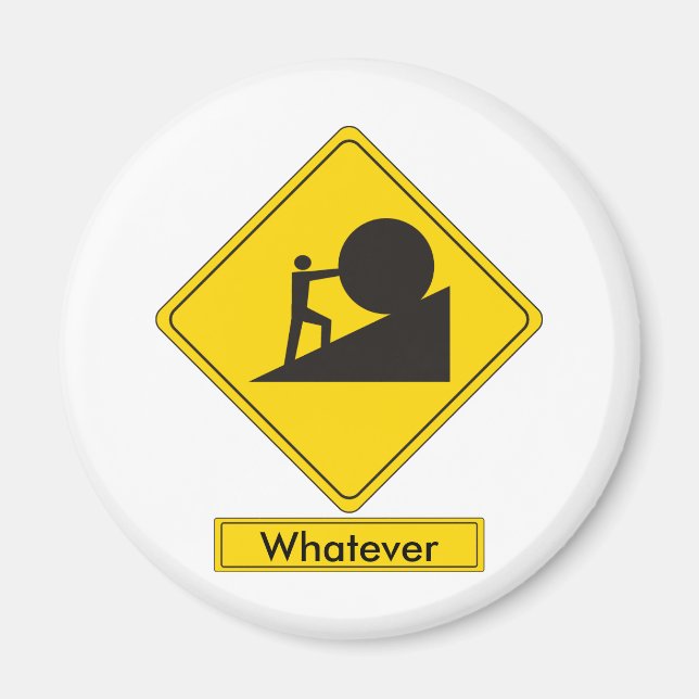 Imán Rótulo vial de Sísifo (Frente)