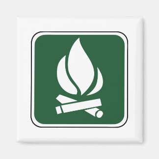 Imán Rótulo Vintage Campfire