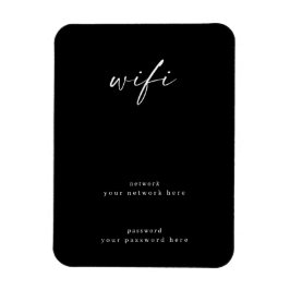 Imán Rótulo Wifi para la habitación 4x6 Framable