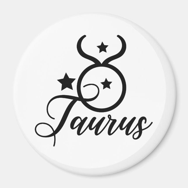 Imán Rótulo Zodiac Taurus (Frente)