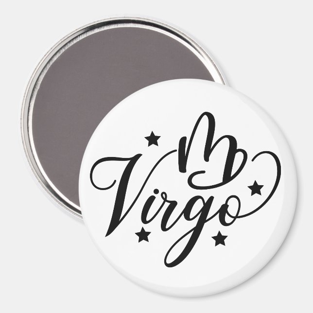 Imán Rótulo Zodiac Virgo (Anverso/Reverso)