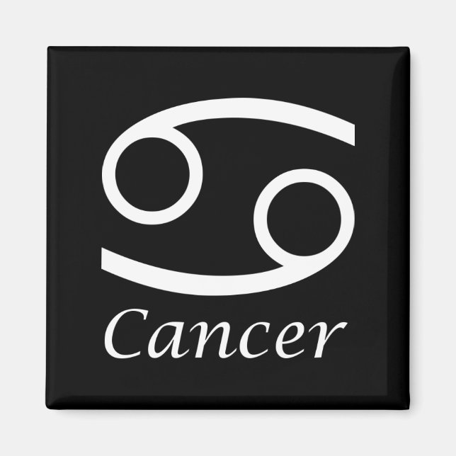 Imán Rótulo Zodiaco "Cáncer" (Frente)