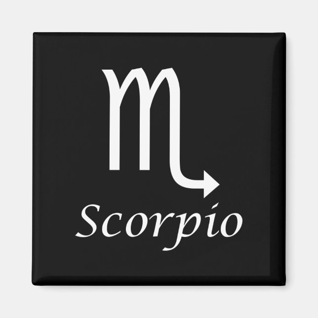 Imán Rótulo Zodiaco 'Escorpio' (Frente)