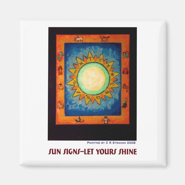 Imán Rótulos solares: deja que brilles (Frente)