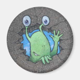 Imán roturas del sluggo a través