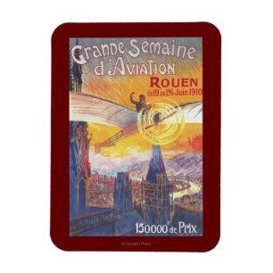 Imán Rouen, Francia - Piloto y Avión