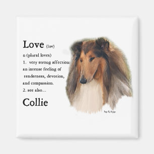 Imán Rough Collie Gifts