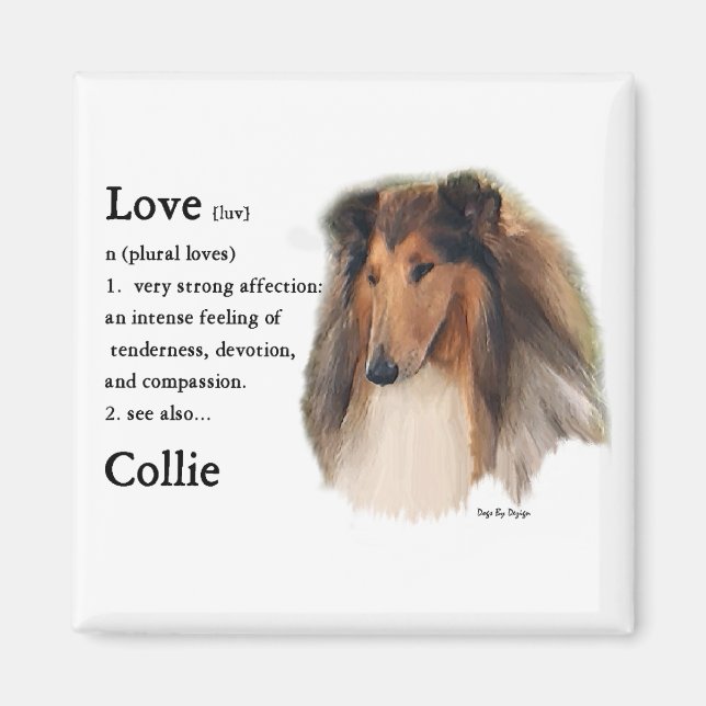 Imán Rough Collie Gifts (Frente)