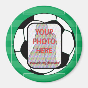 Imán Round Customizable photo soccer ball magnets