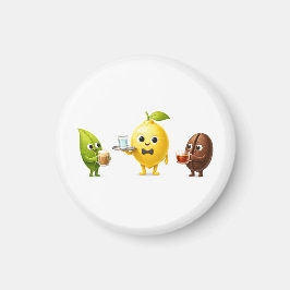 Imán Round Mini Fridge Magnet – Minimal Kitchen Decor