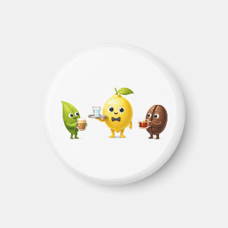 Imán Round Mini Fridge Magnet – Minimal Kitchen Decor