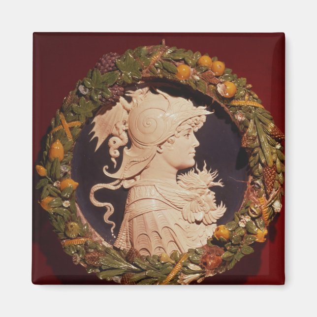 Imán Roundel con retrato de perfil (Frente)