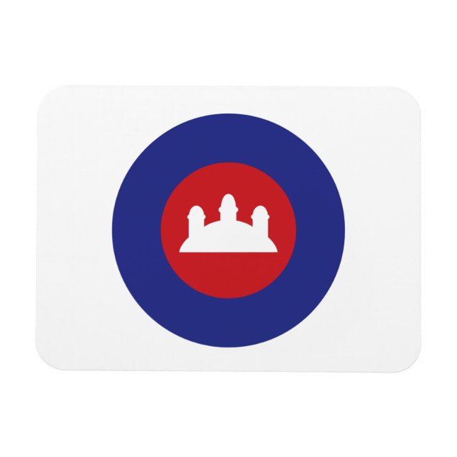 Imán Roundel de Camboya (Horizontal)