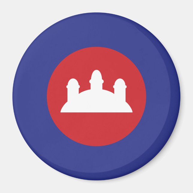 Imán Roundel de Camboya (Frente)