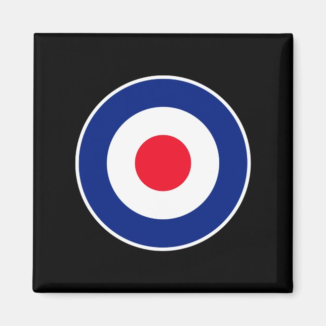 Imán Roundel Graphic en negro (Frente)