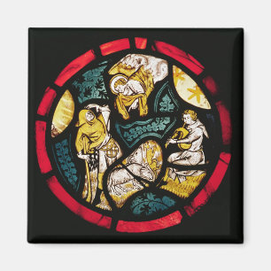 Imán Roundel que representa la Anunciación a los Pastor