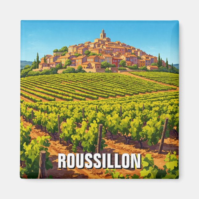 Imán Roussillon France Travel (Frente)