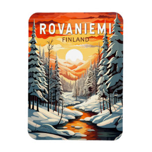 Imán Rovaniemi Finlandia Viaje de arte