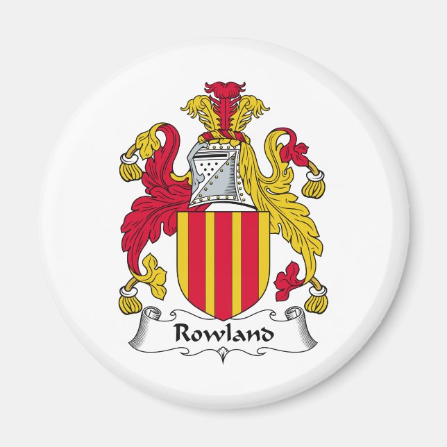 Imán Rowland Family Crest (Frente)
