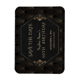 Imán Royal Fleur-de-lis Dorado Gran Gatsby 50 Cumpleaño