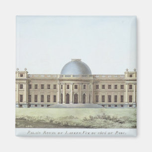 Imán Royal Palace en Laeken, visión desde el parque, d