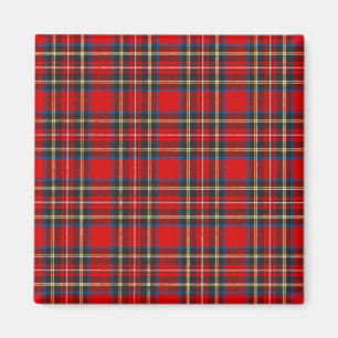 Imán Royal Stewart Tartan Plaid Scottish Pattern