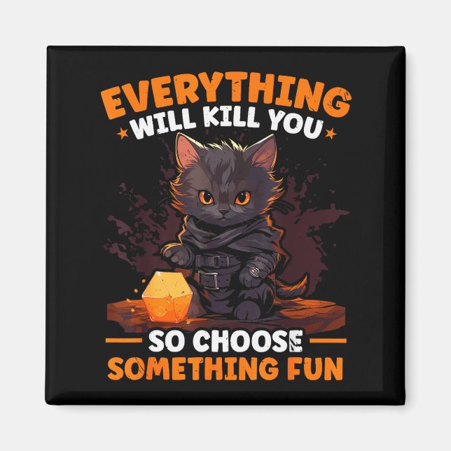 Imán Rpg Gaming Role Playing D20 Tabletop Games Funny R (Frente)