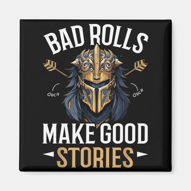 Imán Rpg Gaming Role Playing D20 Tabletop Games Funny R (Frente)