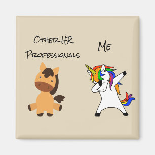 Imán RRHH Divertido Recursos Humanos Tú Yo Unicornio
