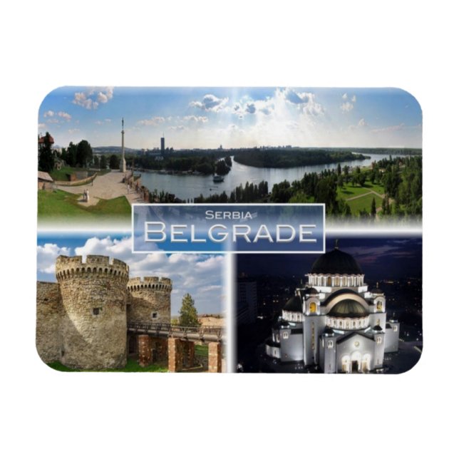 Imán RS Serbia - Belgrado - (Horizontal)