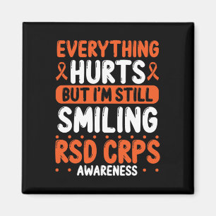 Imán Rsd Crps Guerrero Naranja Ribbon Aún Sonriente Crp