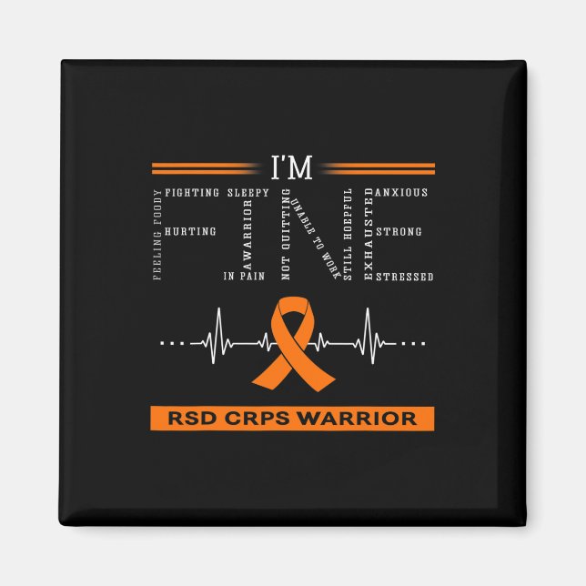 Imán Rsd Crps Warrior Estoy Bien (Frente)