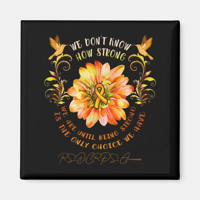 Imán Rsrps Awareness Flower We Dont Know How Strong  (Frente)