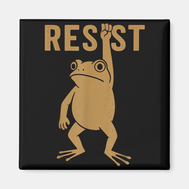 Imán Rtland Frog Funny City Art - Rtland Frog Protest  (Frente)