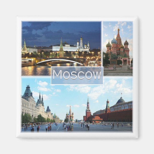 Imán RU005 MOSCÚ, Rusia, Europa, Fridge, (Frente)