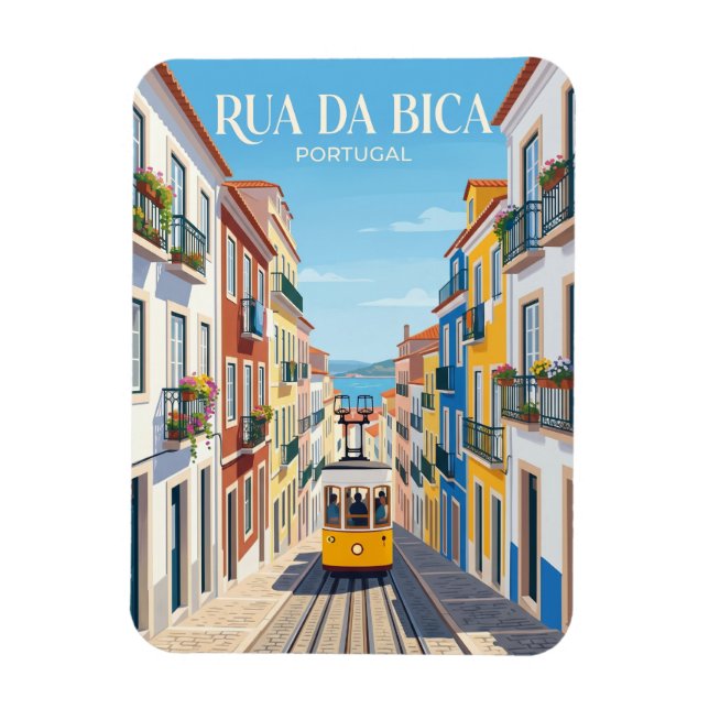 Imán Rua da Bica Portugal (Vertical)