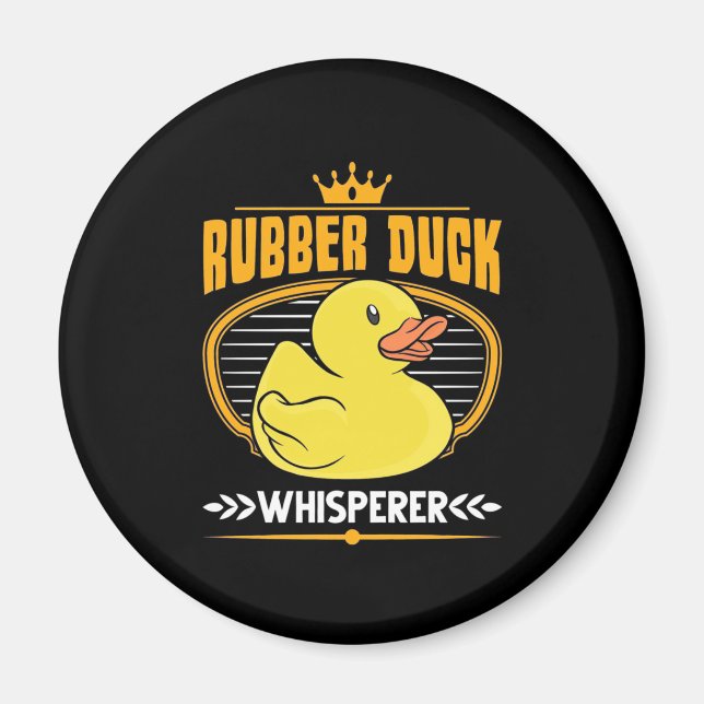 Imán Rubber Ducks Whisperer (Frente)