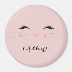 Imán Rubor PInk Meow Whiskers Kitty