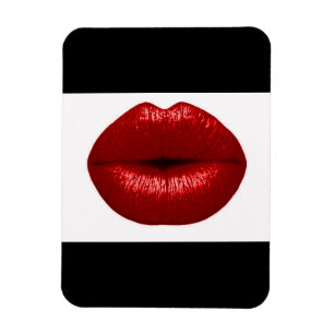 IMÁN RUBY RED LIPSTICK MAKEUP BEAUTY FASHION SALON LIPS