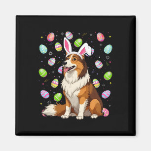 Imán Ruda Perro de Collie Semana Santa Huevos Caza Cone