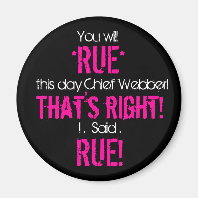 Imán Rue el día, Jefe (Frente)