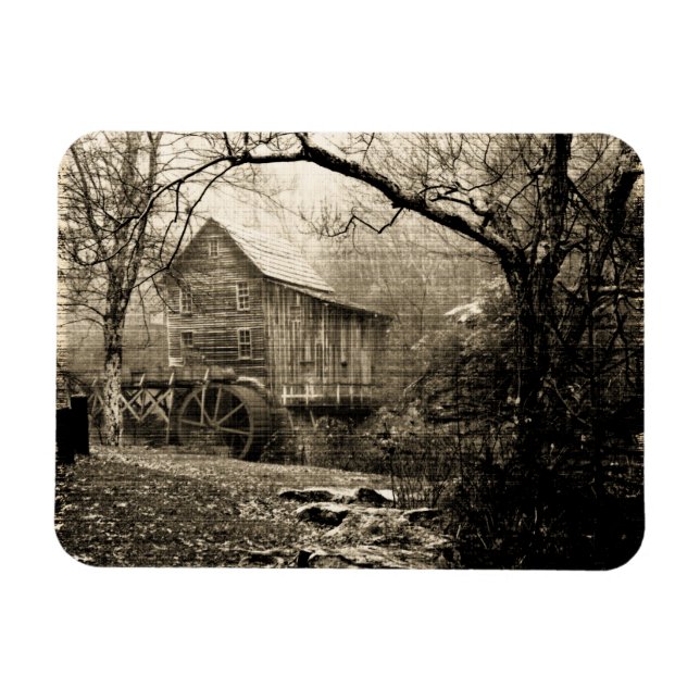 Imán Rueda de agua vintage (Horizontal)