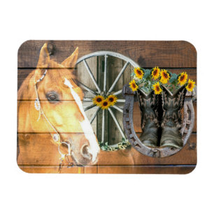 Imán Rueda de carreta de vagón occidental Horseshoe Cow