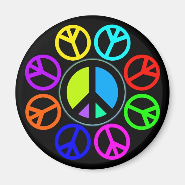 IMÁN RUEDA DE COLOR DE PAZ (Frente)
