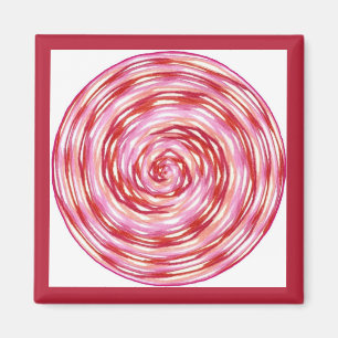 Imán Rueda de curación blanca rosada roja